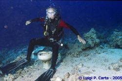 When we got at Yolanda reef, my buddy could not help posi... by Luigi Carta 